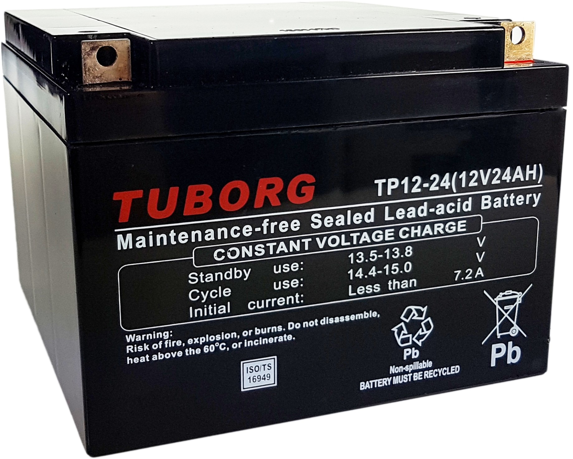 Akumulator Tuborg Vrla Agm TP12-24 12V 24Ah
