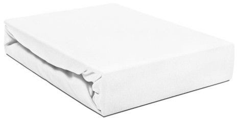 Darymex Prześcieradło Jersey z gumką białe 180x200