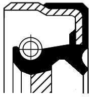 Corteco Pierścień uszczelniający wału, wał korbowy 12012045B 12012045B