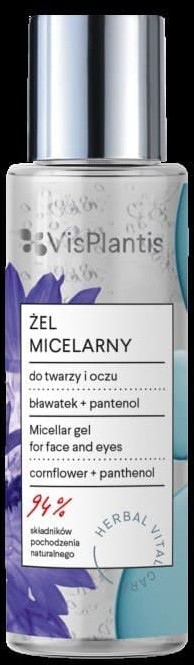 Elfa Pharm Vis Plantis Herbal Vital Care Żel micelarny do twarzy i oczu Bławatek i Pantenol 100ml