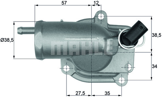 MAHLE TERMOSTAT MAHLE TH1087 MERCEDES E-KLASA W210 E220CDI 98-99 MAHLE TH 10 87