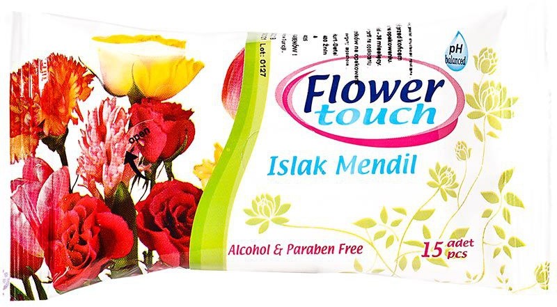 Inny Flower Touch chusteczki nawilżane 15 sztuk