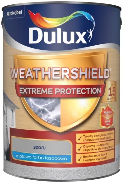 Dulux Farba elewacyjna Dulux Ultimate szary 5 l 5311812