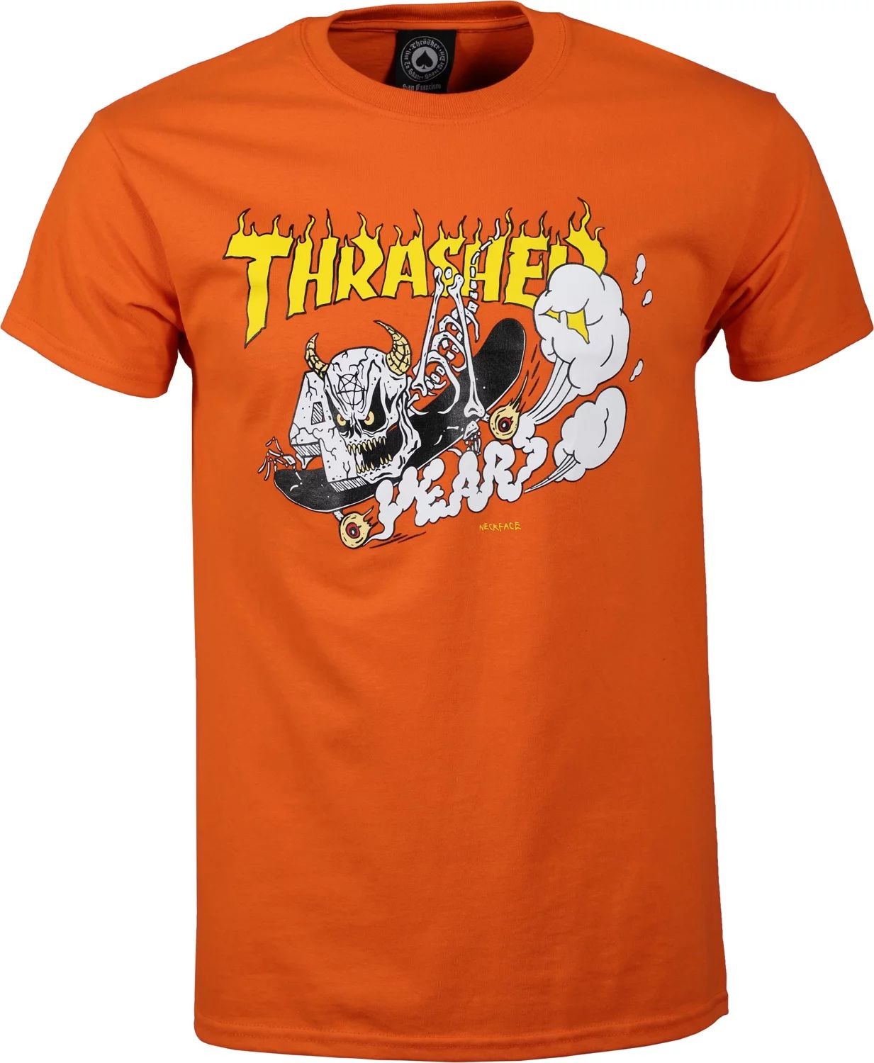 Thrasher t-shirt 40 YEARS NECKFACE TEE Orange