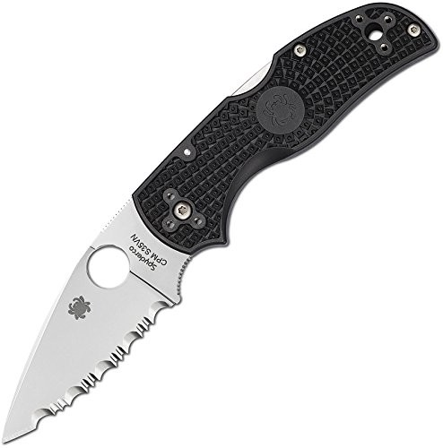 Spyderco nóż kieszonkowy Native 5 S35 VN CPM Serrated, czarna, 01 mb856 C41SBK5