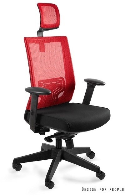 Unique Nez Fotel biurowy czerwony W-879K-MESH35 odbiór osobisty Kraków Warszawa 29-Innych-Miast X70W879KMESH35