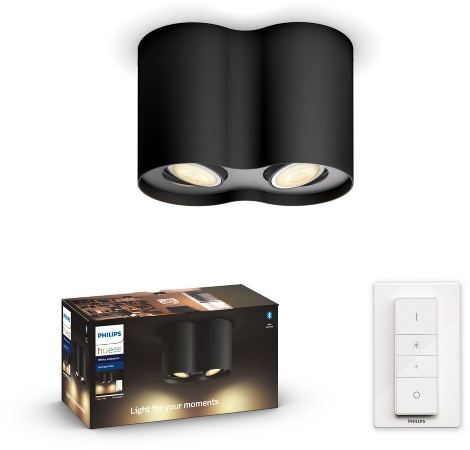 Philips 56332/30/P6 - LED Oświetlenie ściemnialne HUE PILLAR 2xGU10/5W/230V + ZS
