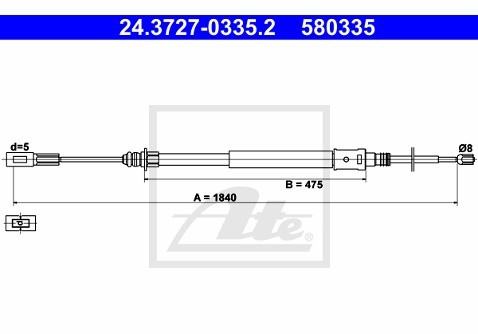 ATE Cięgno, hamulec postojowy 24.3727-0335.2