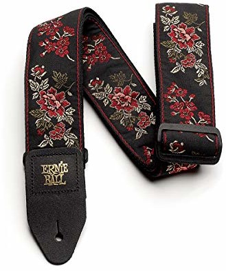 Ernie Ball Tracolle 4142 Tracolla Red Rose Jacquard P04142