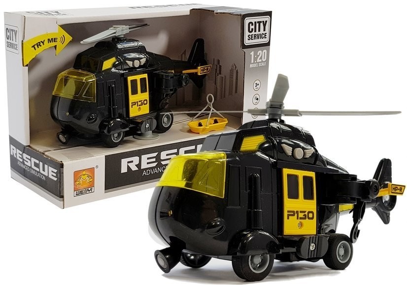 Import LEANToys Helikopter Ratunkowy na baterie 1:20 Dźwięk Światła