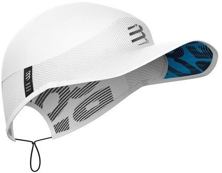 Compressport czapka biegowa z daszkiem PRO RACING CAP biała