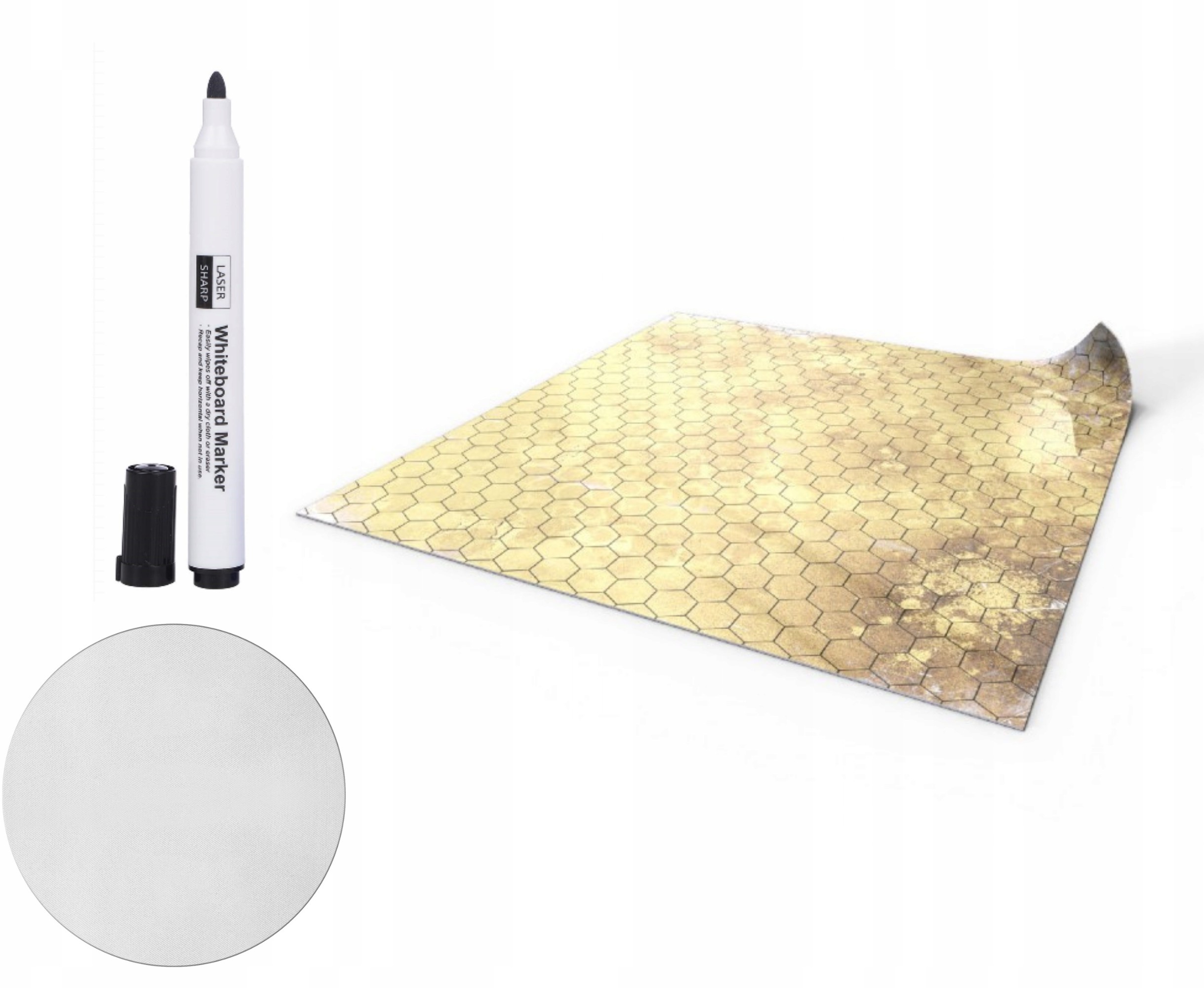 Pole Bitwy Mata Zmywalna Rpg 50X50 CM Hex