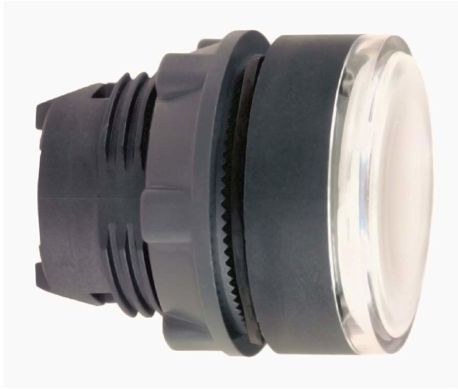 SCHNEIDER Przycisk-płaski-O22-biały-push-push-LED-plastikowy-okrągły-plastikowy ZB5AH0183