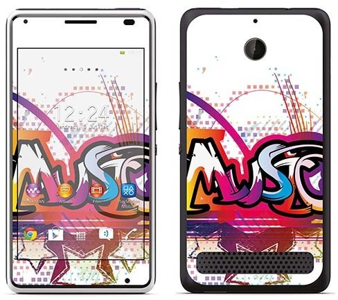 Sony Royal Sticker Royal tatuaż ścienny RS. 74067 samoprzylepny do Xperia E1 z motywem tekstu muzycznego RS.74067