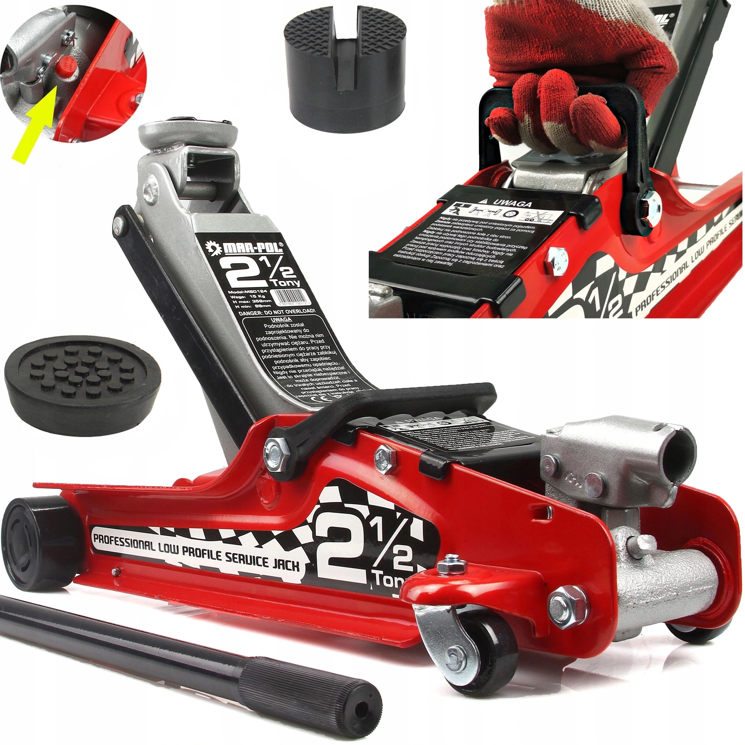 Podnośnik Samochodowy hydrauliczny żaba lewarek Mp