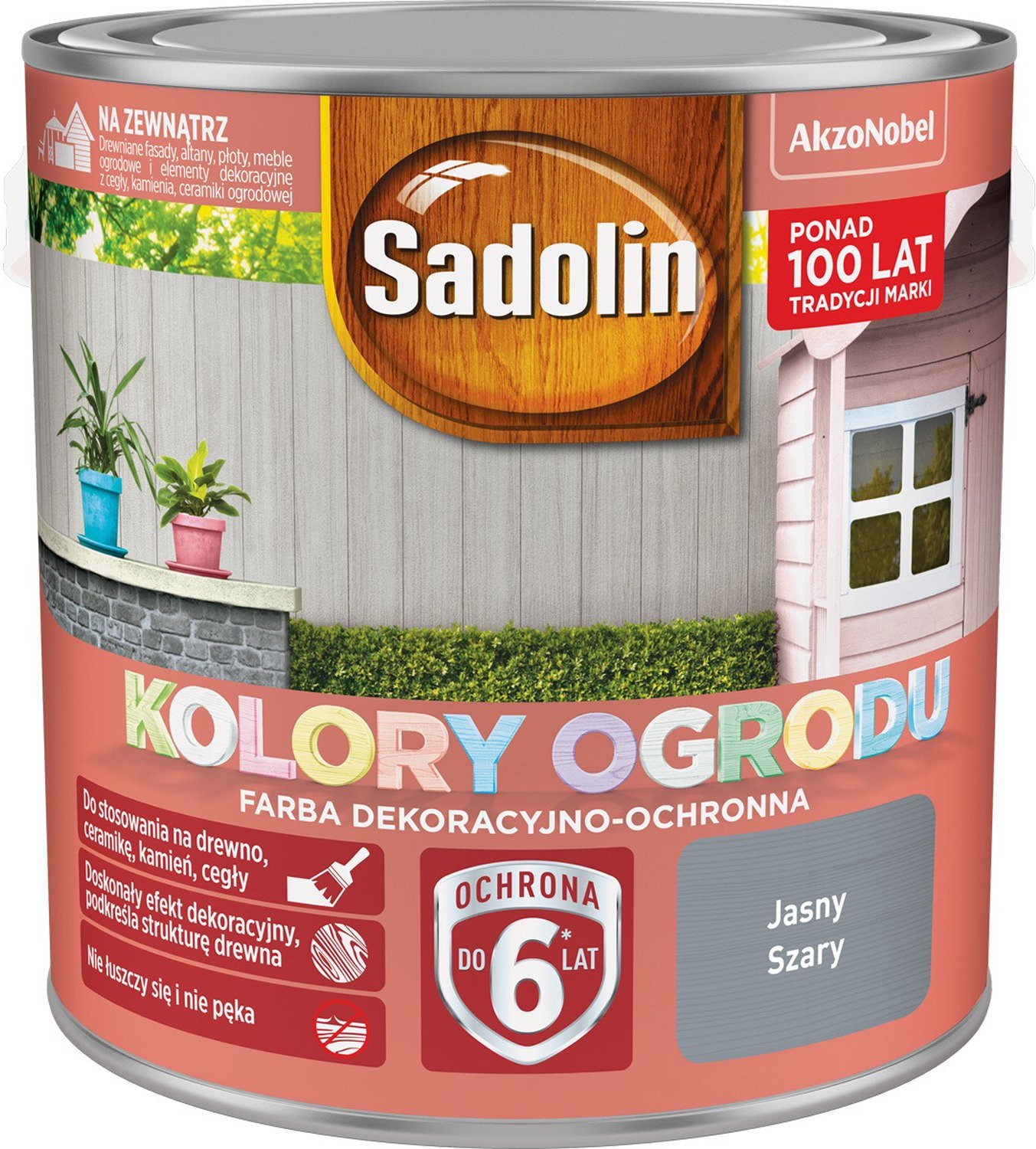 Sadolin Kolory ogrodu Jasny szary 2,5 l