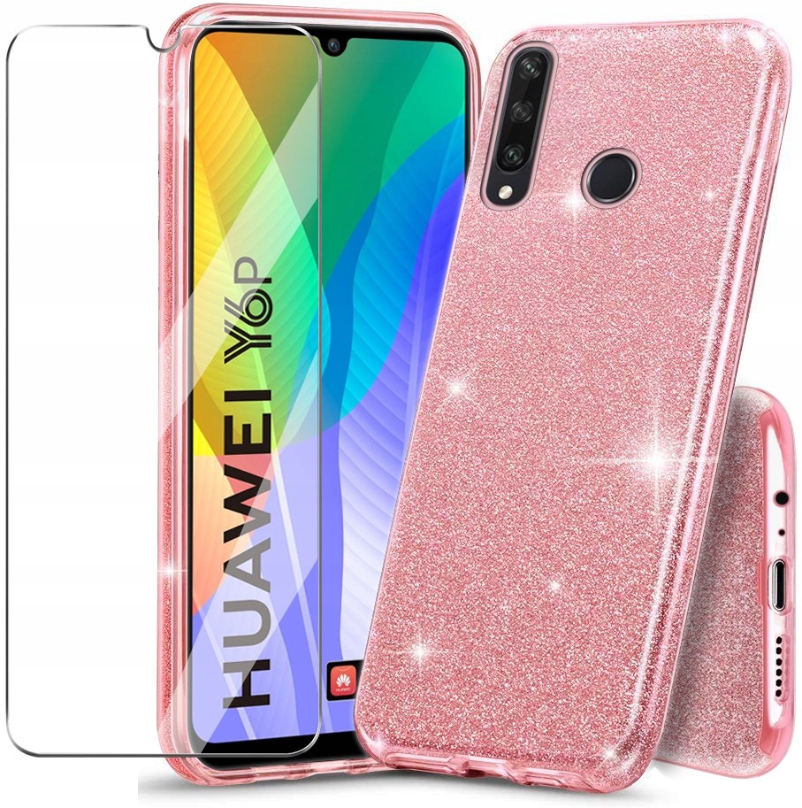 Etui Case Brokat + Szkło 9H do Huawei Y6P