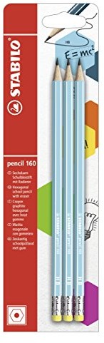 STABILO Stabilo 160 ołówek z gumka, niebieski B-50737-10