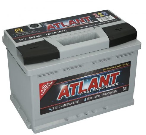 Atlant ATLANT 12V 80Ah 760A (EN) P+ AB80P