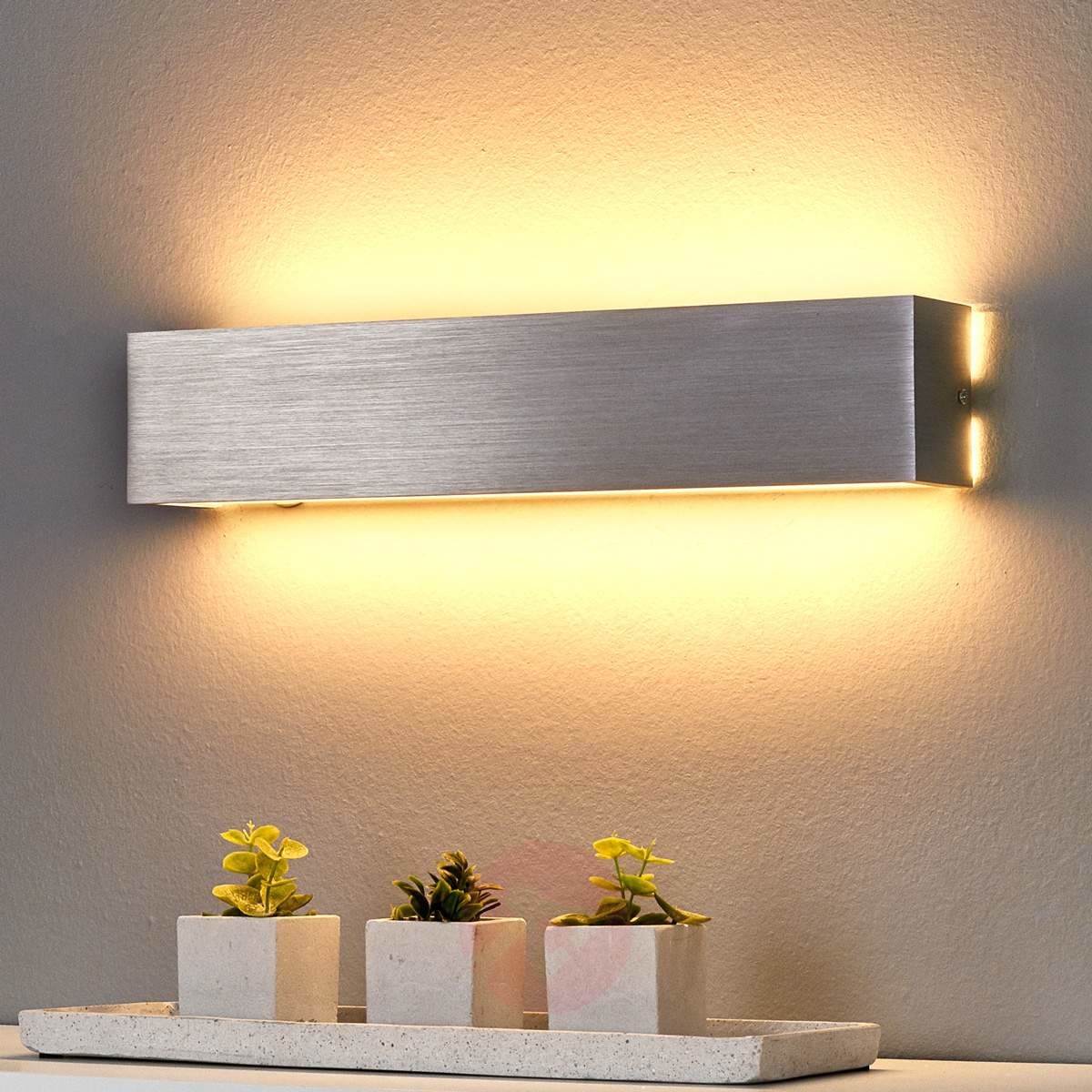 Lampenwelt RANIK - aluminiowa lampa ścienna z LED