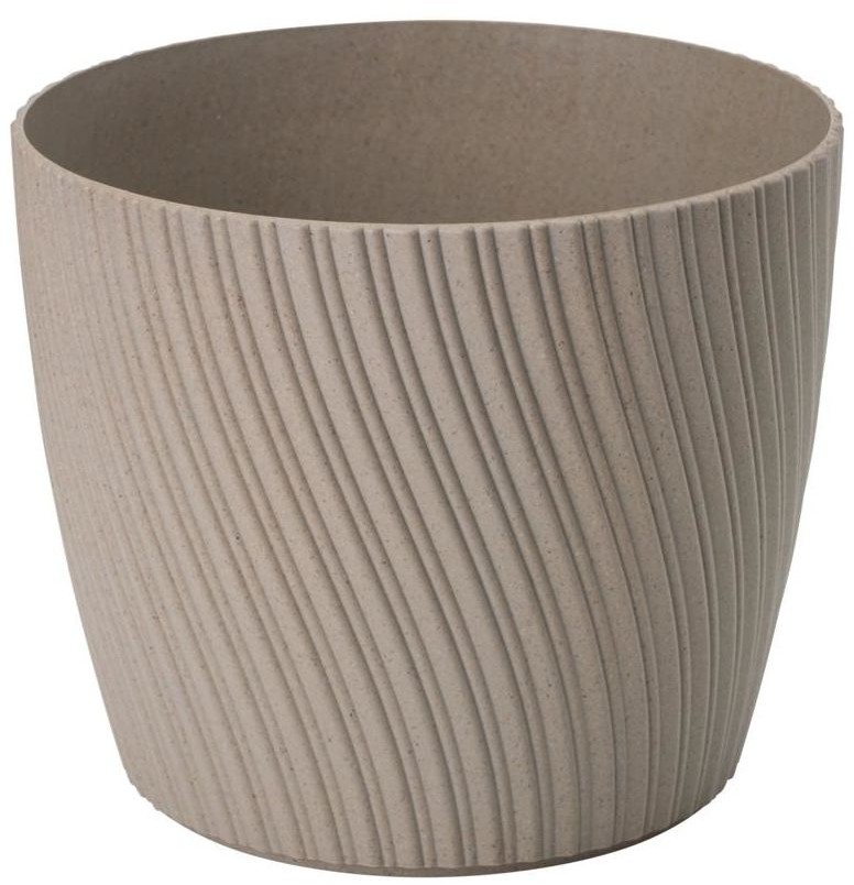 Form-Plastic Doniczka plastikowa Mika Eco śr. 13 cm beżowa
