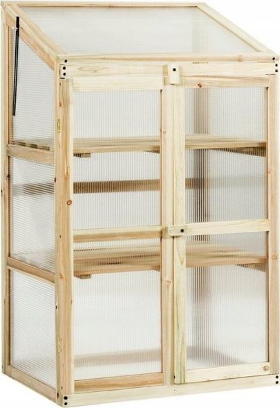 Costway Mini szklarnia ogrodowa drewniana GT3478 GT3478