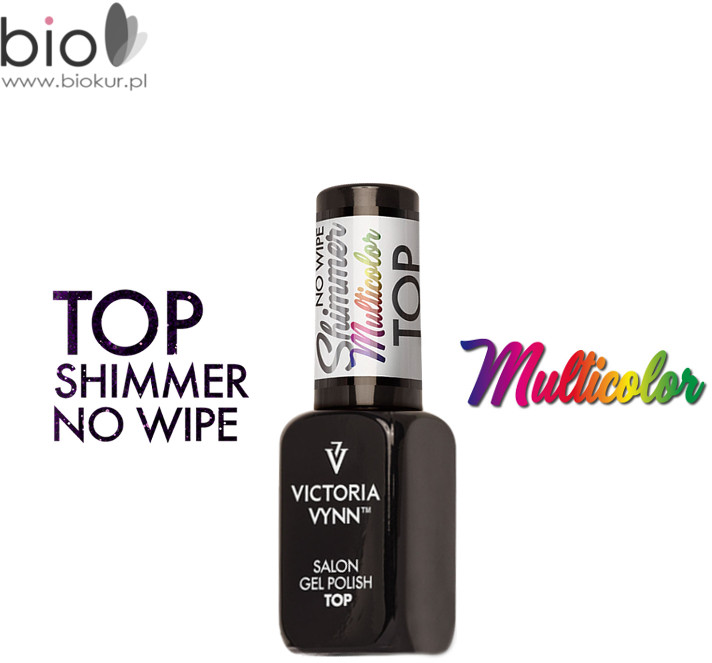 Victoria Vynn Gel Polish Top No Wipe Shimmer MULTICOLOR 8 ml 330784