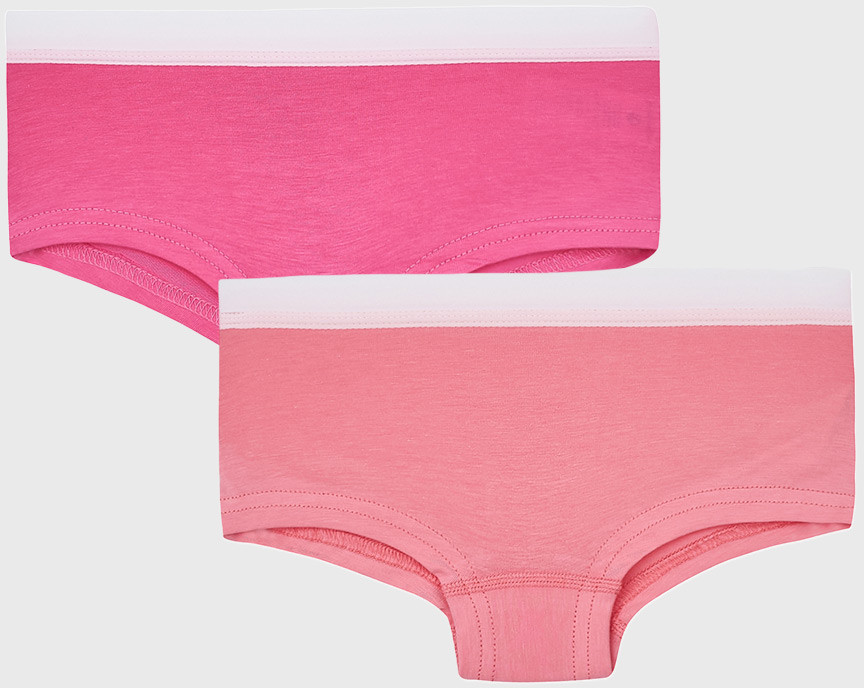 GARNA MAMA sp. z o.o. 2 PACK dziewczęcych fig Basic Shorts różowy