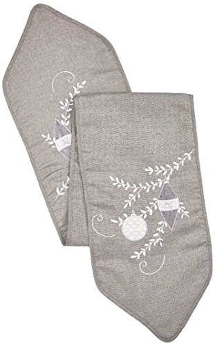 Eurofirany Table Runner, poliester, Grey CHOxLYN2xŚW