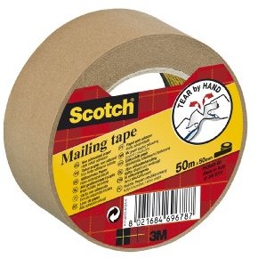 Scotch 45025048 taśma samoprzylepna papier do pakowania, brązowy, brązowy P5050