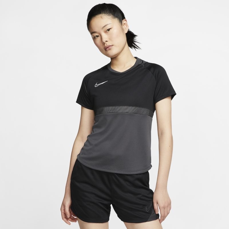 Nike Damka koszulka piłkarska z krótkim rękawem Dri-FIT Academy - Czerń BV6940-010
