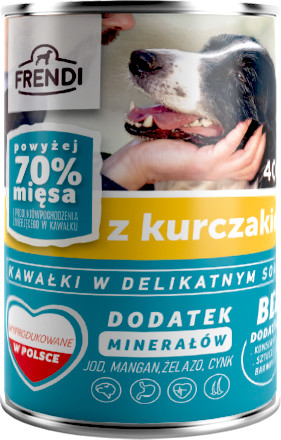 Frendi Frendi kawałki w delikatnym sosie z kurczakiem 10x400g 56585-uniw