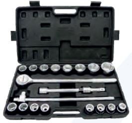 GEKO Zestaw kluczy nasadowych 3/4" 21szt G10110 10110