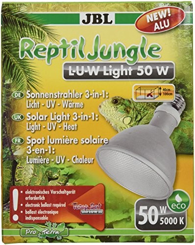 JBL szerokości reflektor do lasów deszczowych Terraria, aluminium, E 27, gada Jungle L-U-W, 50 W