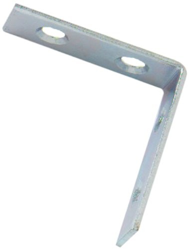 Bulk Hardware bh01108 40 MM/1 1/2 cala błyszczący ocynkowane Clip narożna, biały, 25 sztuki BH01108