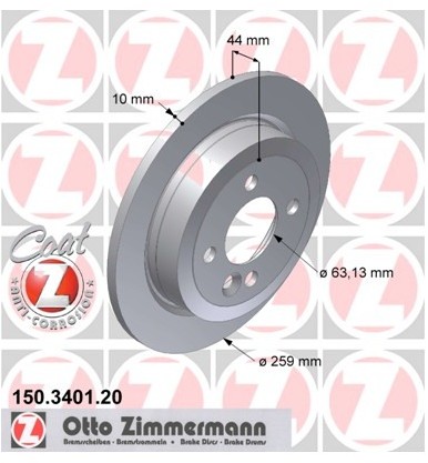 Zimmermann Tarcza hamulcowa 150.3401.20