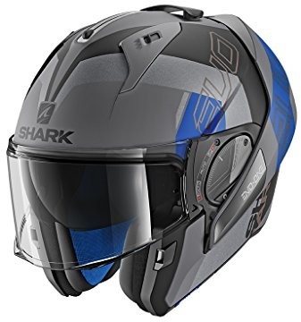 Shark Kask motocyklowy EVO-ONE 2 SLASHER MAT AKB, antracyt/niebieski, XS 3130_29429