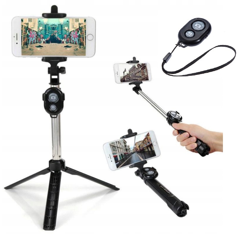 Kijek Selfie Stick Tripod Bluetooth Statyw + Pilot