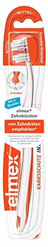 ELMEX elmex ochrona przed próchnicą Inter X szczoteczka do zębów krótka główka średnia, 1 sztuka