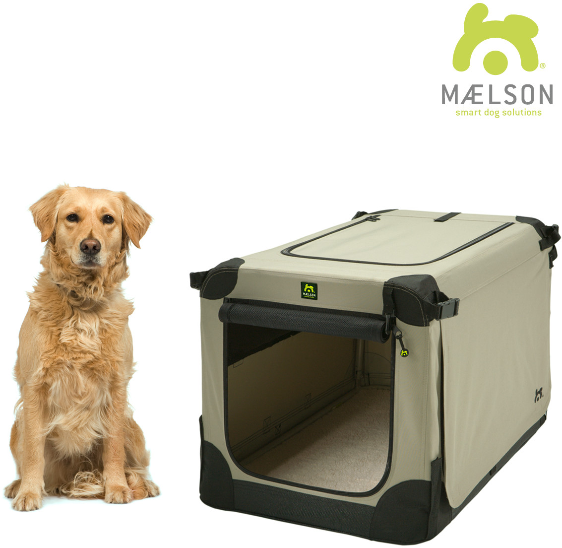 Maelson Přepravka Soft Kennel černá béžová vel 92