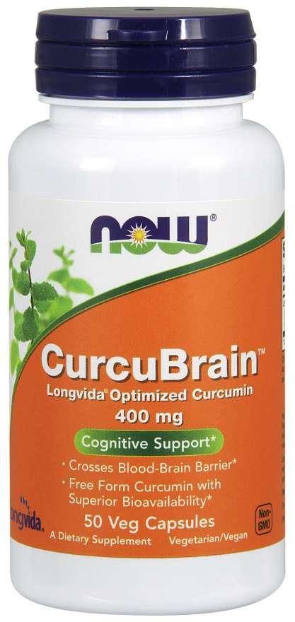 Now Foods CurcuBrain 400 mg (50 kaps.)