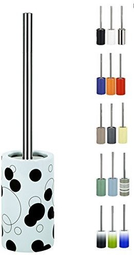 Spirella spirella szczotka do WC, porcelana, 42 x 10,5 x 10,5 cm (wys. x szer. x gł.), różne wzory 10.17302