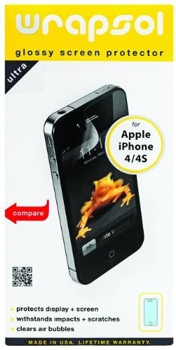 Wrapsol Folia ochronna na wyświetlacz do iPhone 4/4S AC-UPHAP004SO