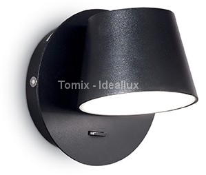 Ideal lux Kinkiet LED Gim kol czarny 167121) Ideal Lux