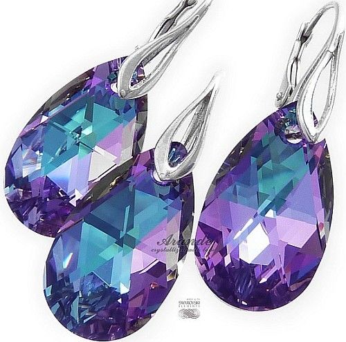 Arande SWAROVSKI kolczyki+wisiorek VITRAIL LIGHT SREBRO 3574782894