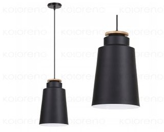 SUPERLED Lampa Wisząca Z Serii Nowoczesne & Scandi Model Sl6440 E27 Czarna LAMPA-SL6440