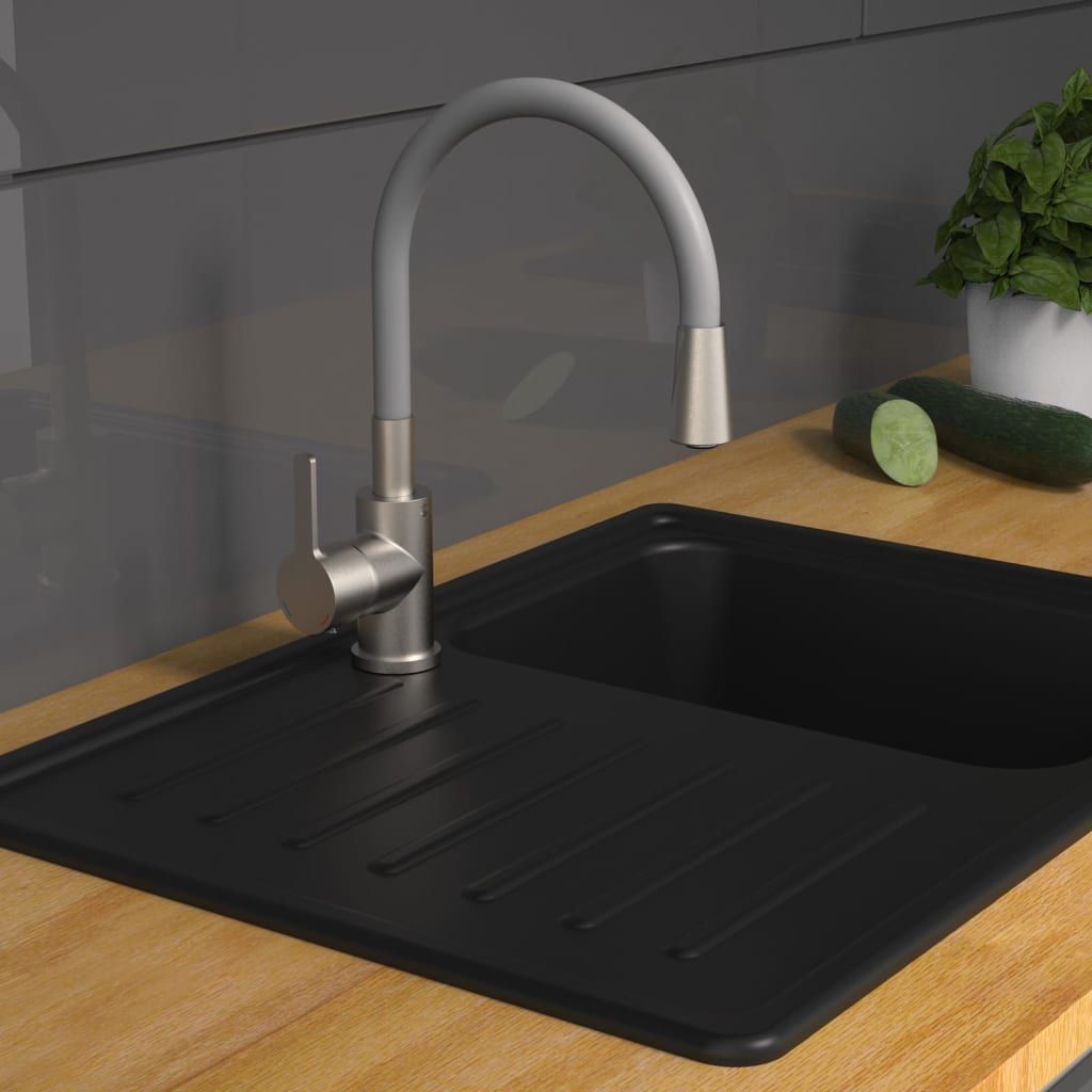 Eisl Bateria kuchenna  EISL Bateria zlewozmywakowa FLEXO z mieszaczem szara 9002560796554