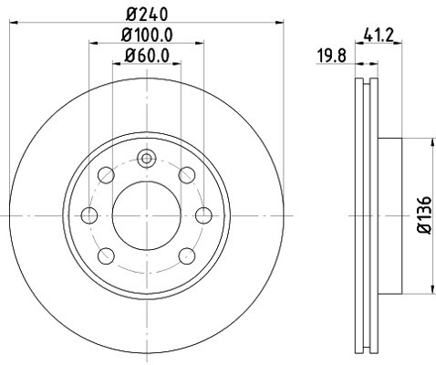 HELLA PAGID Tarcza hamulcowa PAGID 8DD355108-331