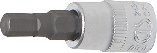 BGS wkładka bit 6,3 MM, 1/4 cala, gwint wewnętrzny 6-kątna 5 MM, 2499
