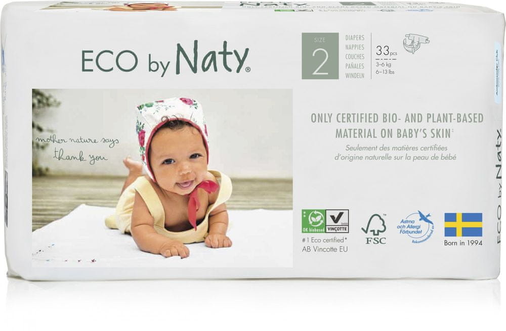 Naty 2 Mini 3 6 kg 33 szt.